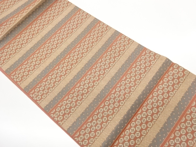 JAPANESE FUKURO OBI / WOVEN SHIPPO PATTERN